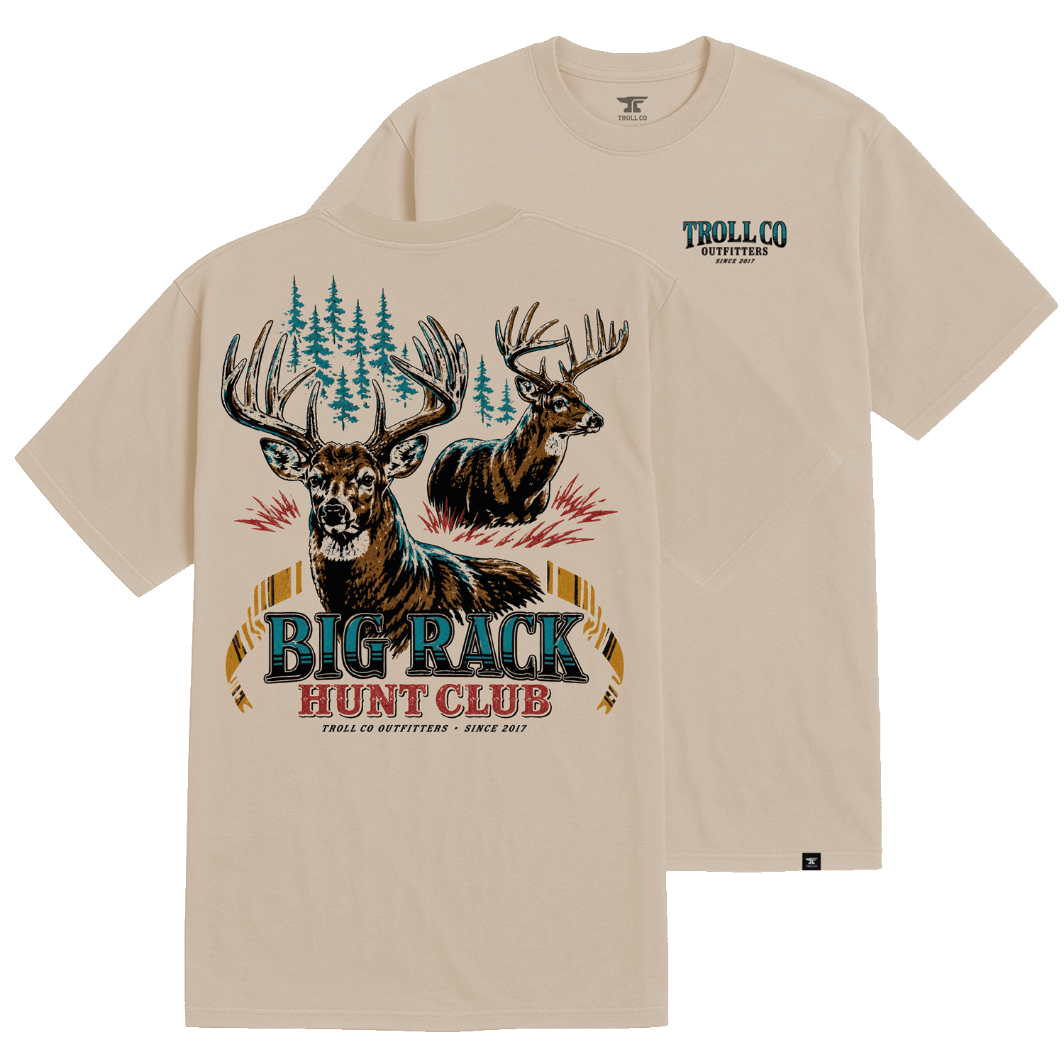 Men's Big Rack T-Shirt | Color: Cream