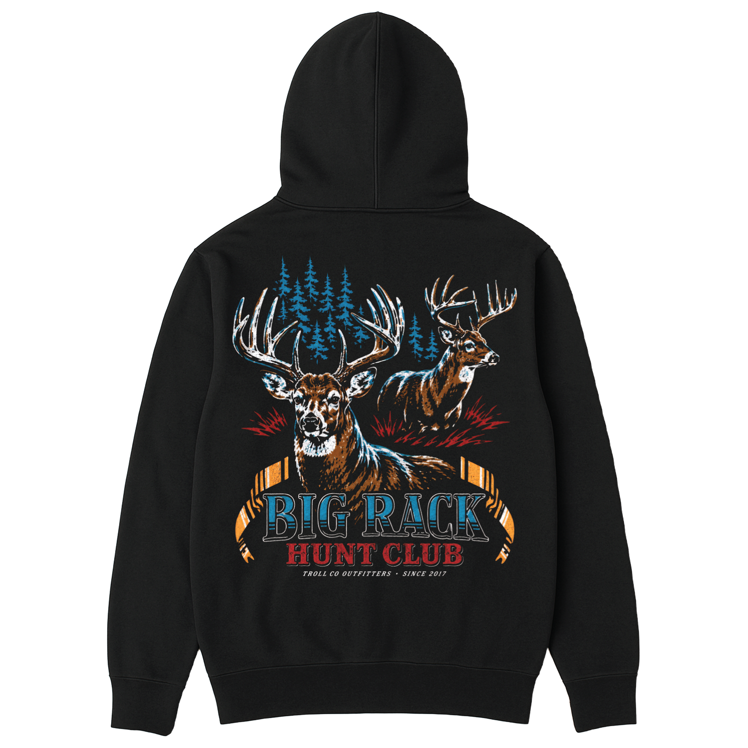 Men's Big Rack Hoodie | Color: Black
