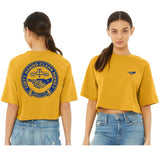 Women's Haggler Crop Tee in Mustard