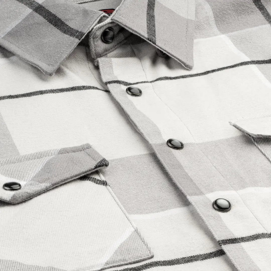 Men's Pierce Flannel | Color: Grey White Black