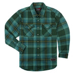 Men's Luther Flannel | Color: Green Gold Teal