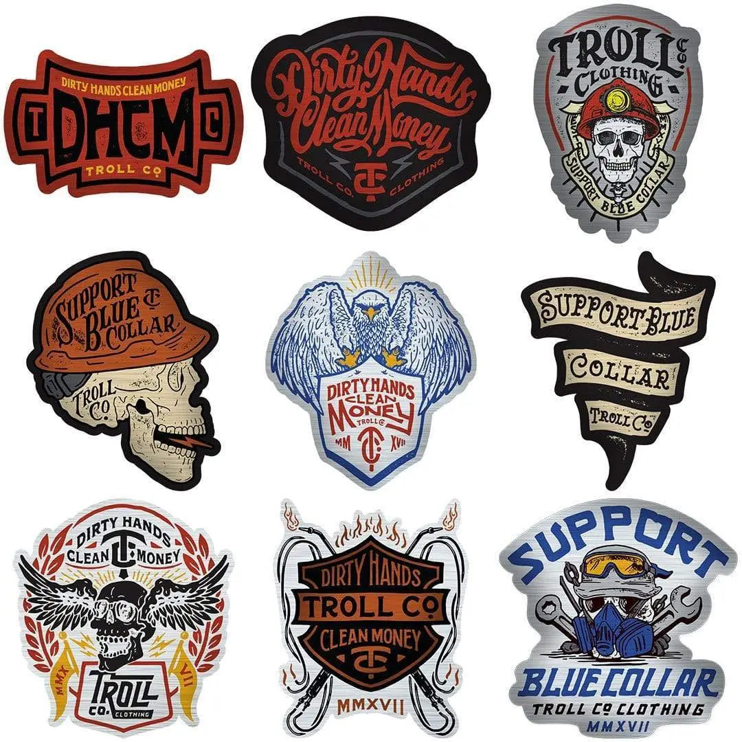 Etched Jumbo Sticker Pack |