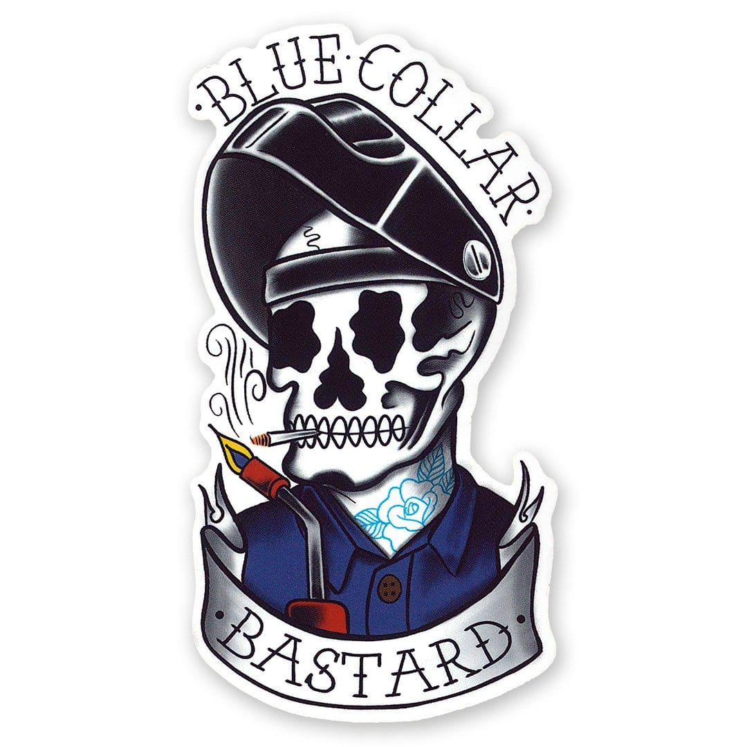 Blue Collar Bastard Sticker