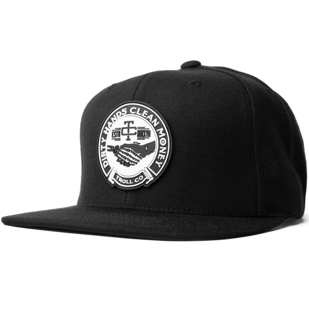 Haggler Snapback Hat in Black