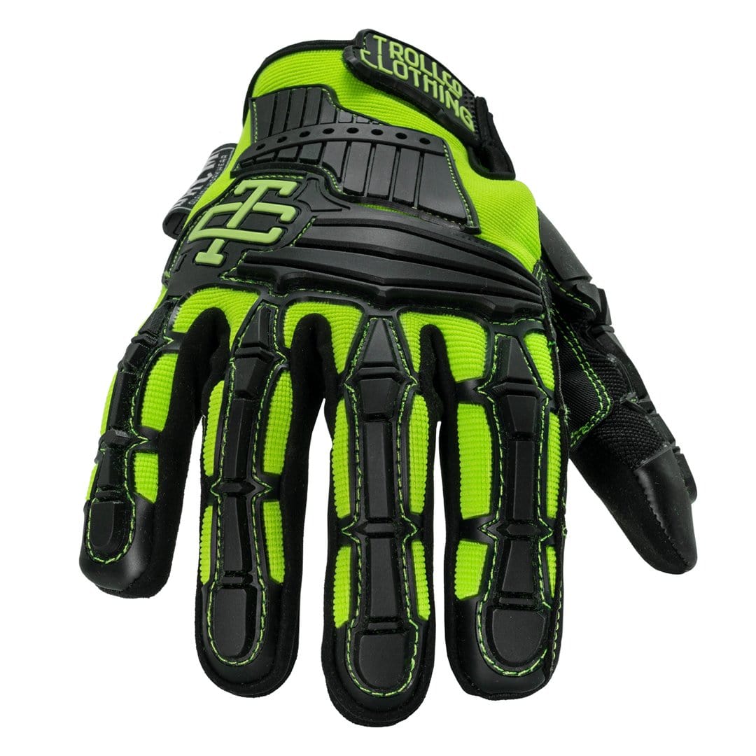 High Vis Impact Glove in Black and Bright Lime