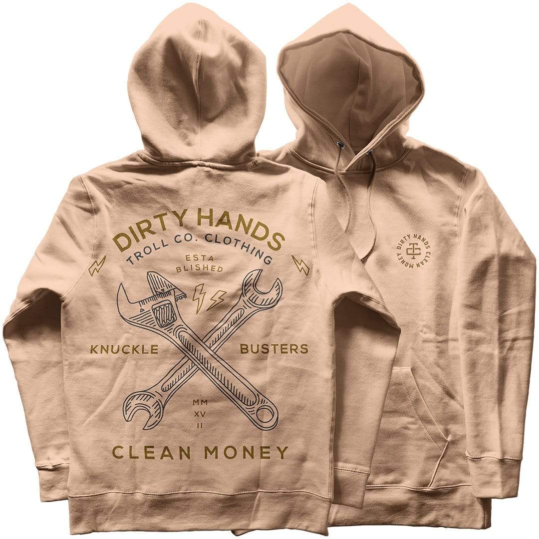 Twisting Wrenches Hoodie in Sandstone