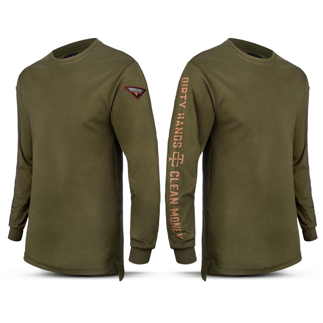 FR Long Sleeve 2.0 in Military Green