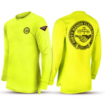 Men's DHCM Hi-Vis Haggler Long Sleeve T-Shirt | Color: Bright Lime