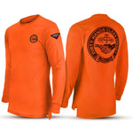 Men's DHCM Hi-Vis Haggler Long Sleeve T-Shirt | Color: Bright Orange
