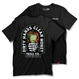 Men's DHCM Green Back T-Shirt | Color: Black