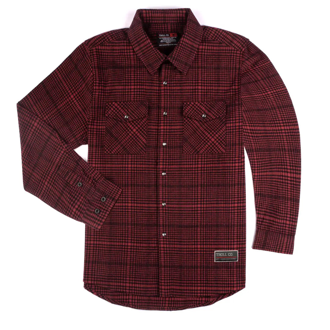 Cohen Flannel in Red and Black