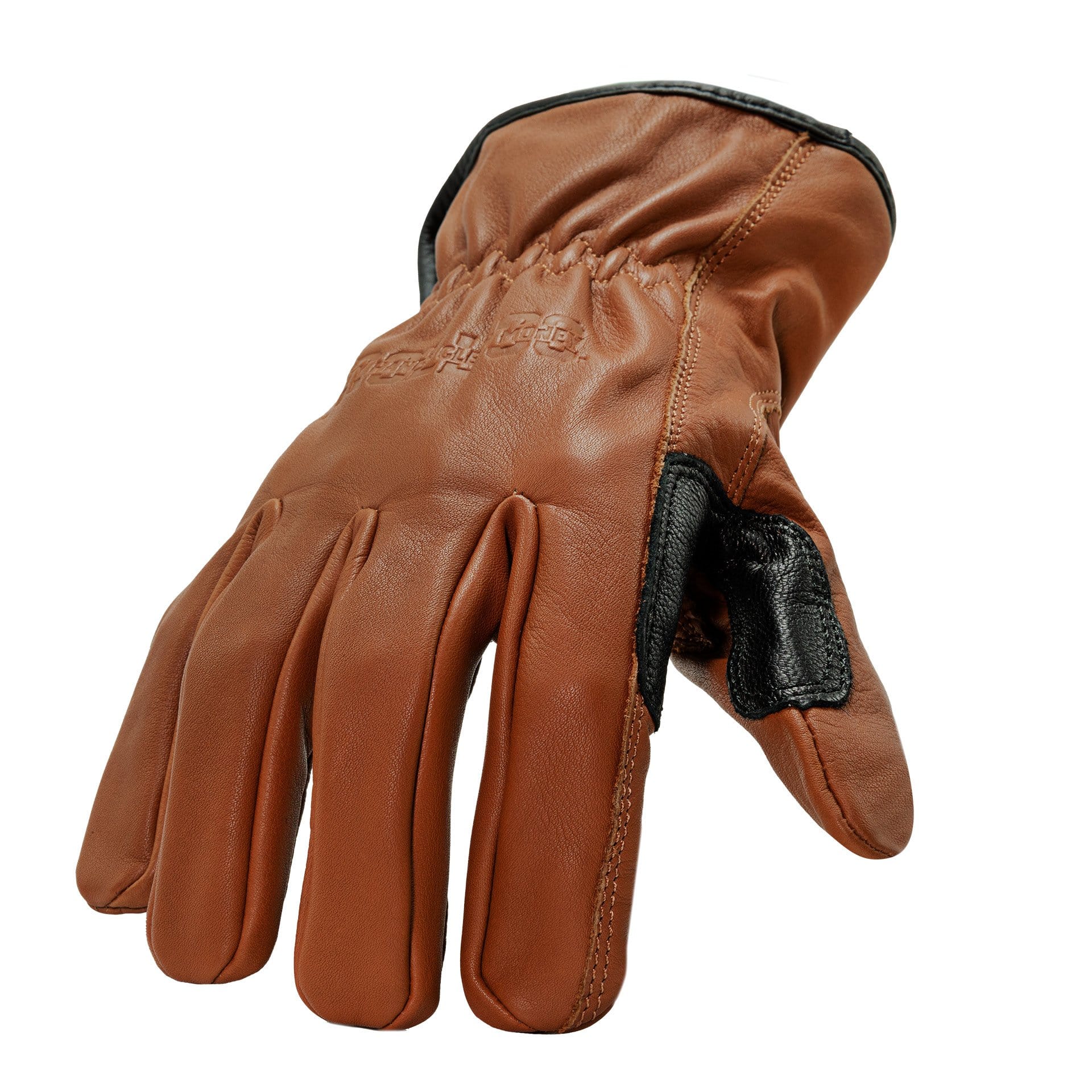 Leather Driver Glove in Brown